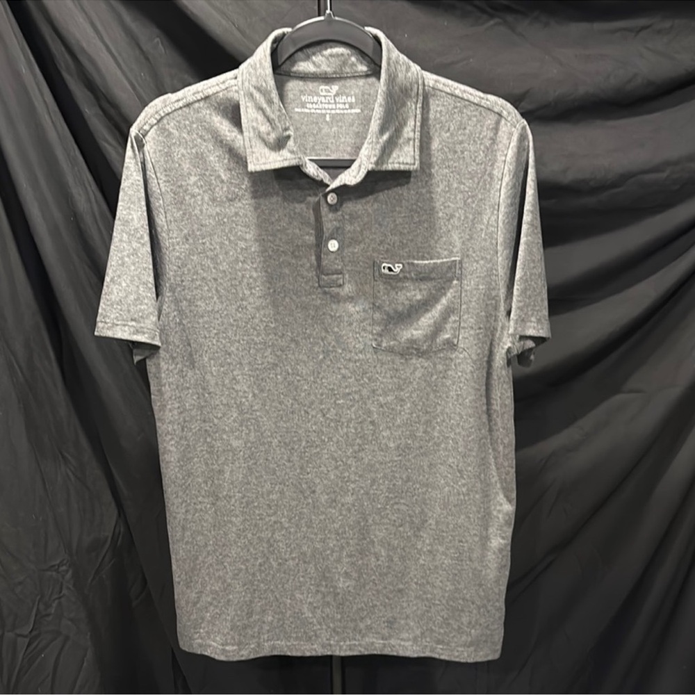 Vineyard Vines Charcoal Polo Shirt for Men